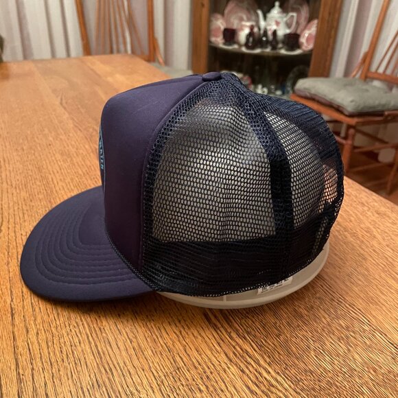 Men's Water & Waste Water Equipment Co.Blue Snapback Mesh Back Trucker Hat Cap - Picture 6 of 11